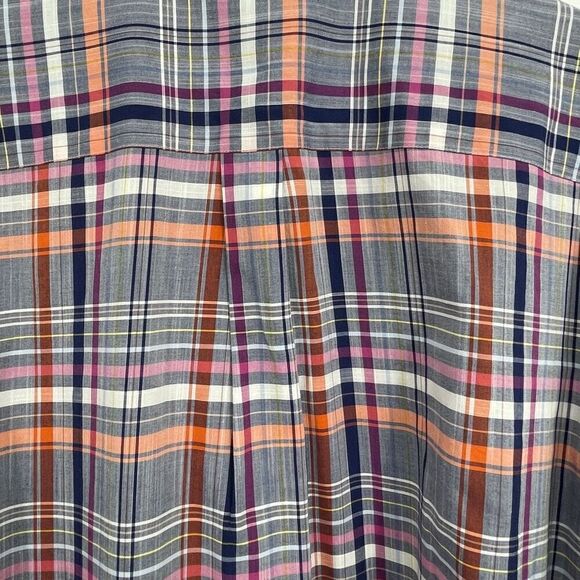 Peter Millar Multicolor Plaid Collared Long Sleeve Button-Up Shirt Large - Picture 6 of 6